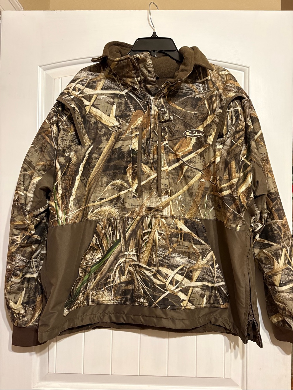 Drake Men's Realtree Camouflage Pullover Jacket - Brown/Green
